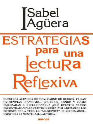 cover image of Estrategias para una lectura reflexiva